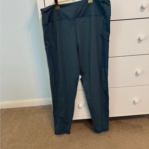 Teal Flextek High-Waisted Leggings